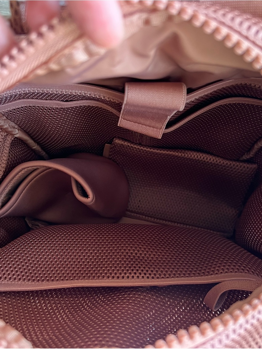 Dagne Dover Backpack Diaper Bag Taupe Dusty Rose - Picture 4 of 4